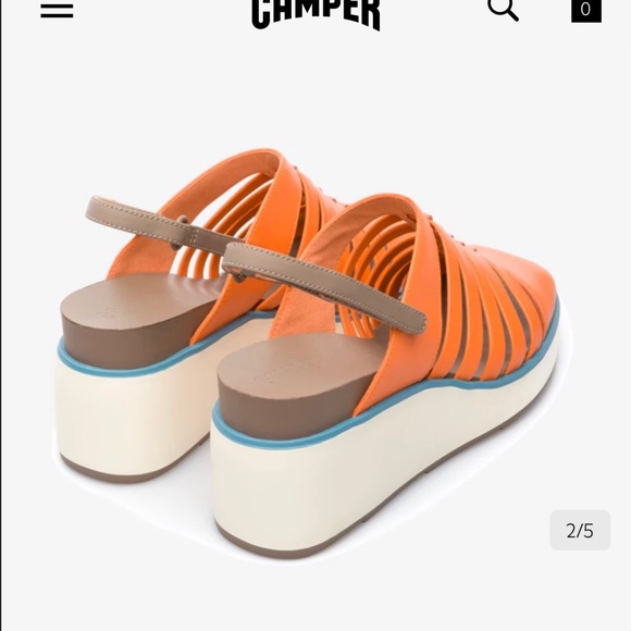Camper Tropik platform wedge sandals sz 10 (8.5-9) - Picture 7 of 10